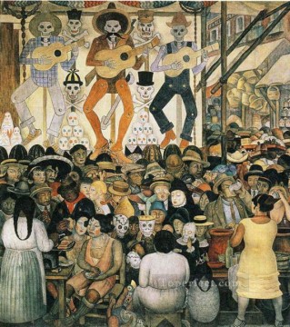 Diego Rivera Painting - The Day of the Dead Diego Rivera